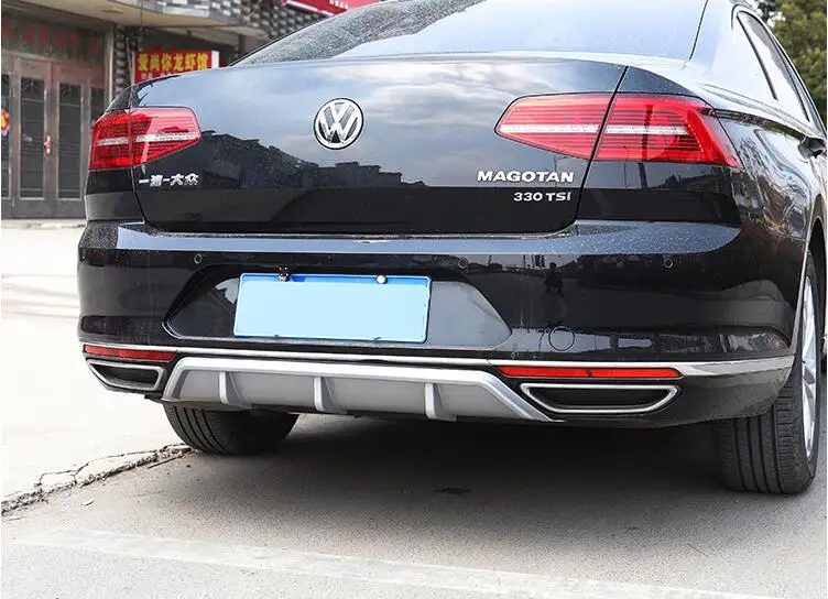 Для Passat B8 задний спойлер- ABS задний бампер диффузор защитные бамперы для B8 обвес бампер задний спойлер