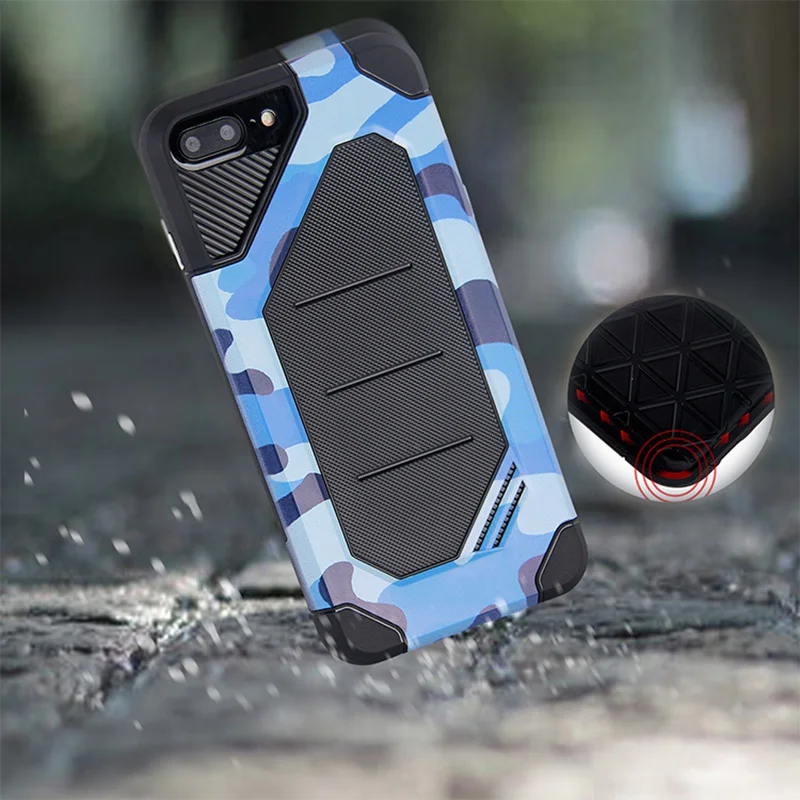 200 шт. romiky камуфляж задняя крышка Корпус для iphone 5S 6 S плюс 7 Жесткий Пластик