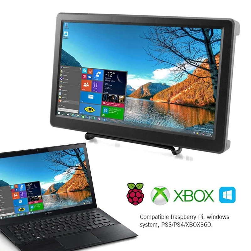 10,1 дюймов 1920X1080P Разрешение Hdmi Vga дисплей монитор IPS Ps 3 Ps 4 игровой экран со встроенными динамиками для Raspberry Pi B+/