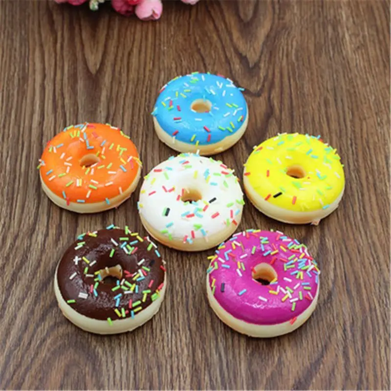

New Jumbo Squishy Ice Cream Cake Shining Shit Doughnut Cone Squishies Slow Rising Toys Charms Phone Strap