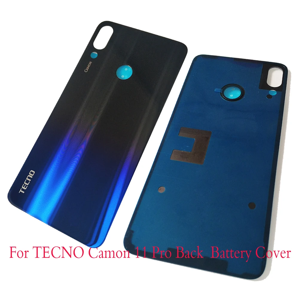Для TECNO Camon 11 Pro Сменный Чехол для батареи с клейкой наклейкой для TECNO Camon11Pro стеклянная крышка корпуса
