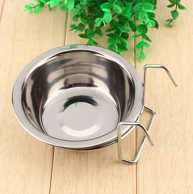 11cm S/M/L миска для собак из нержавеющей стали для домашних животных, для кроликов, птиц, собак, щенков, миска для воды, миска для домашних собак - Цвет: 11cm
