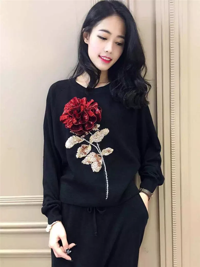 Женский трикотажный комплект из 2 предметов Повседневная рубашка с длинным