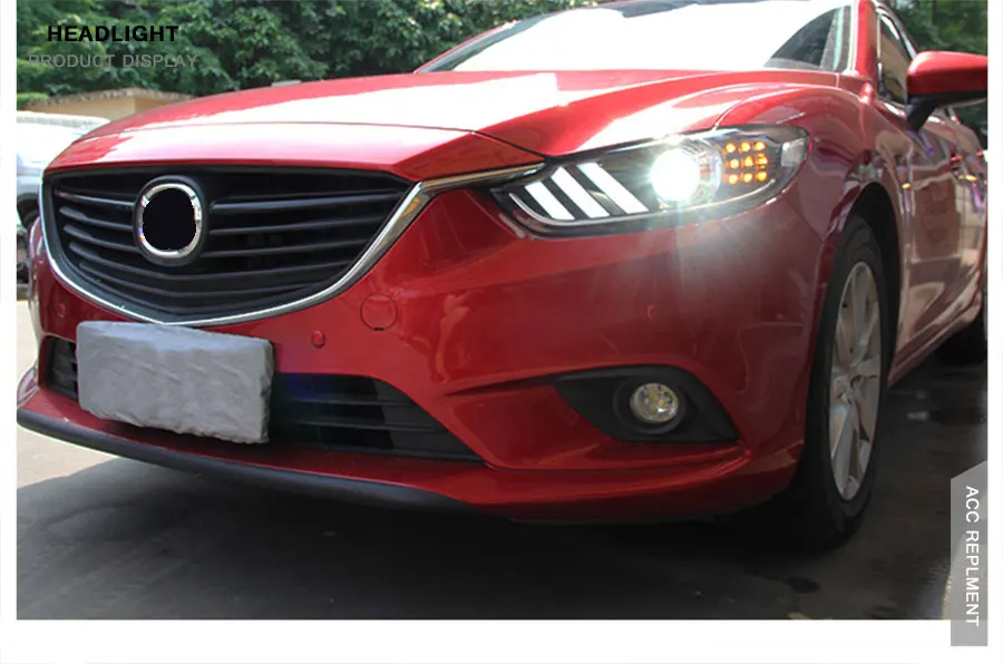 Автомобильный Стайлинг для Mazda 6 фары- мазда6 Atenza светодиодный фонарь Mustan дизайн DRL Биксеноновые линзы Высокий Низкий Луч парковки