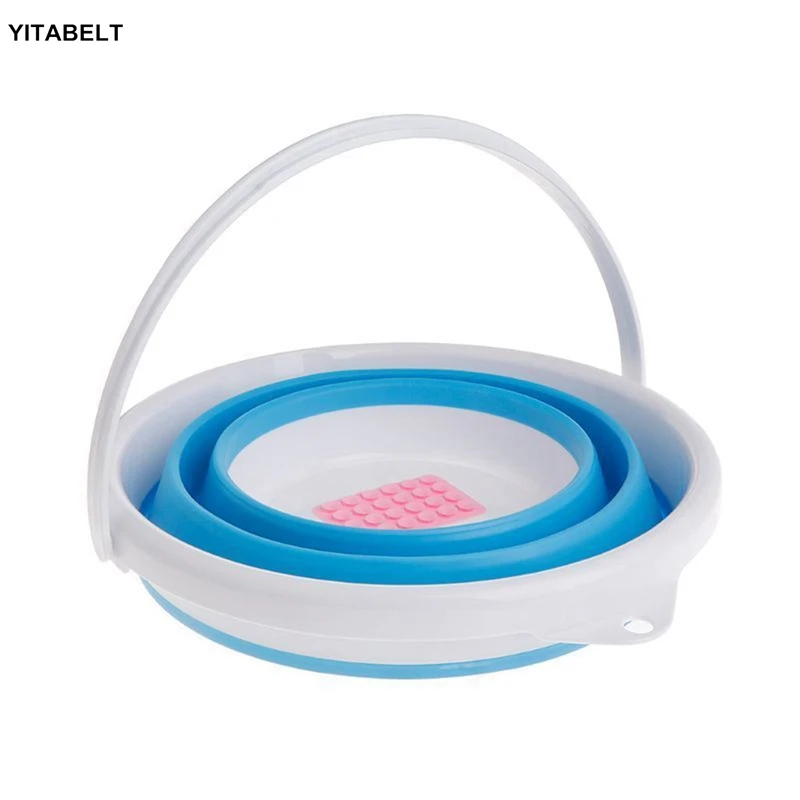Портативный ультразвуковой турбины стиральная машина Складной Тип Ведра USB