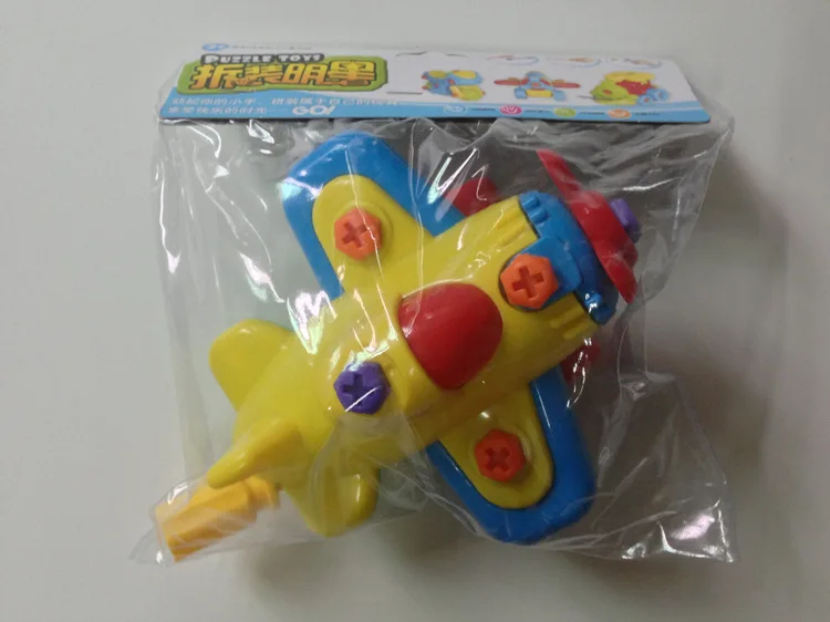 Раннего обучения Образование DIY гайки группа установлен Пластик 3D Puzzle разборки Мотоцикл дети Игрушечные лошадки для детей Игрушечные лошадки