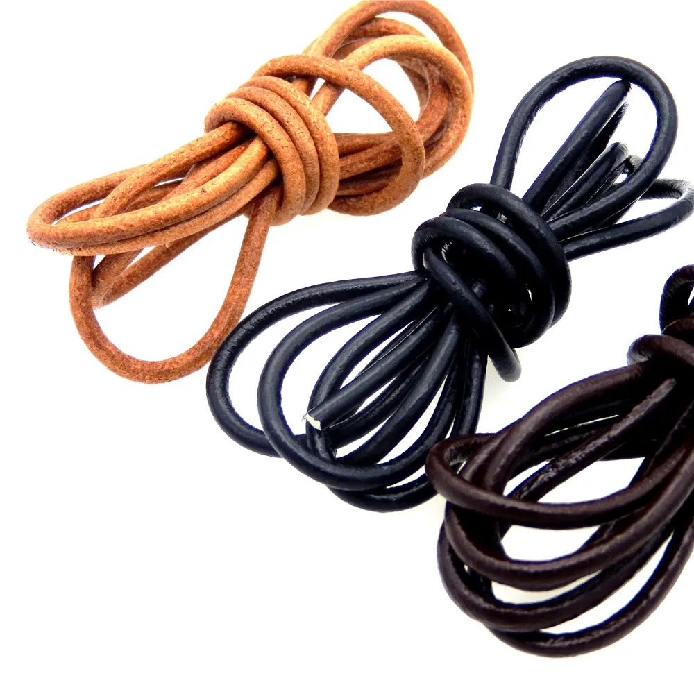 Шнур из искусственной кожи черного цвета шнур веревочный натуральной для ниток