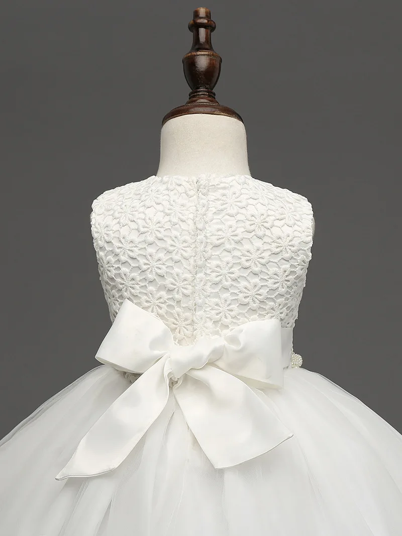 2017 Летние Детские платья для девочек бальное платье без рукавов маленьких