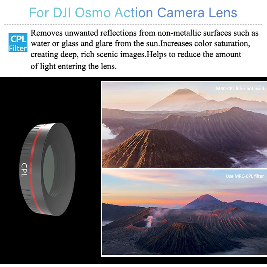 Фильтр для экшн-камеры Osmo PL UV ND 4 8 16 32 64 фильтры нейтральной плотности для DJI Osmo Action Оптическое стекло аксессуар для объектива
