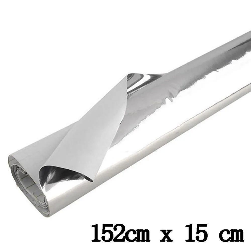 Автомобильная виниловая пленка с покрытием хромированные Серебряные наклейки