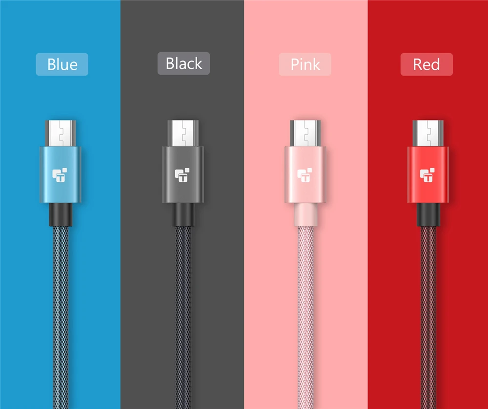 Micro usb кабель, Tiegem нейлоновая оплетка Быстрая зарядка USB кабель для передачи данных для samsung xiaomi 1 м 2 м 3 м Android кабели зарядного устройства