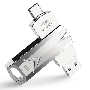 USB-флеш-накопитель DM PD098, 32 ГБ, металлический, OTG, USB 3,0, высокоскоростной, флешка флеш-накопитель