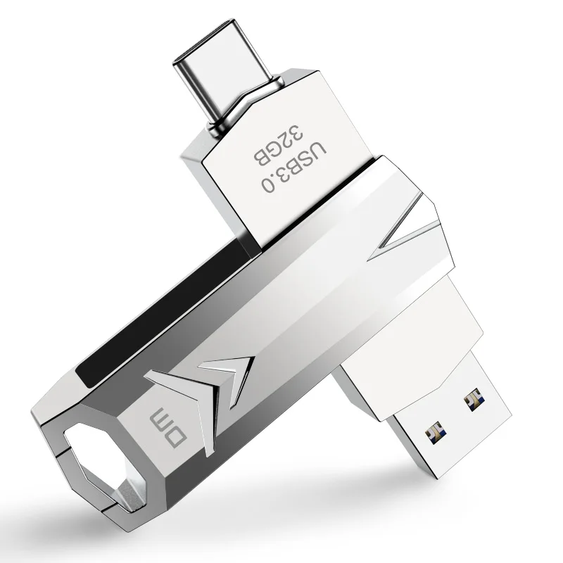 DM PD098 USB флеш накопитель 32 Гб OTG металлический 3 0 ручка usb флэш Тип c