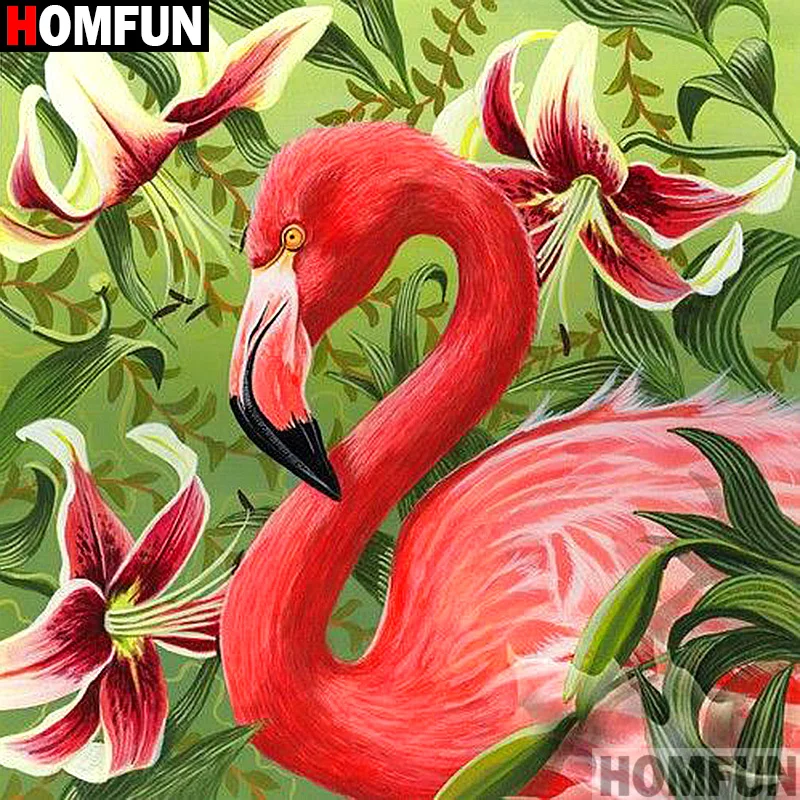 

Алмазная 5D картина Homfun «вид птицы», полноразмерная/круглая вышивка крестиком, домашний декор, подарок, A12956