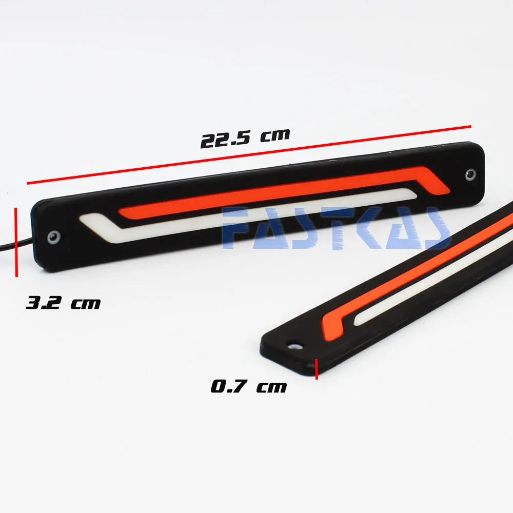 Дневные ходовые огни светильник 100% Водонепроницаемый LED DRL Белый Оранжевый Цвет