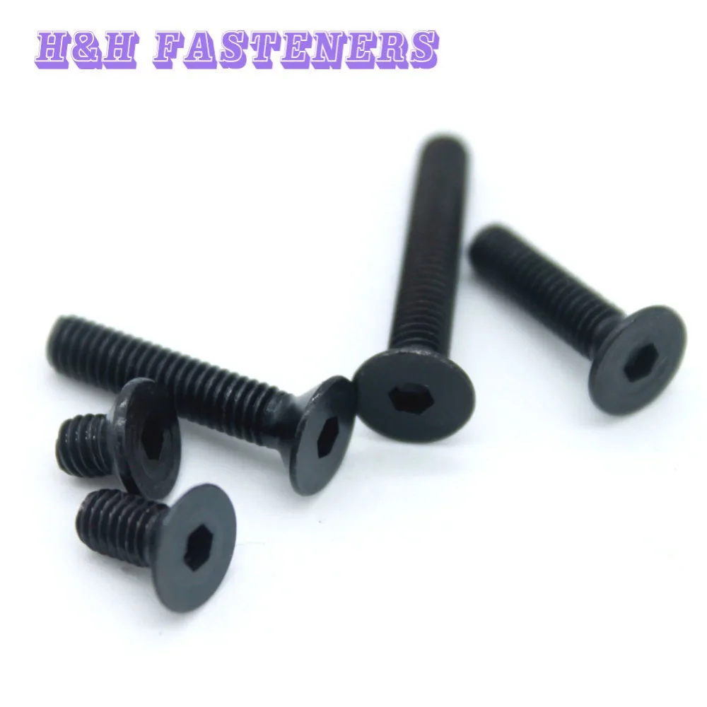 M2 (диаметр резьбы. 2 мм) гнездо из углеродистой стали с плоской головкой винт