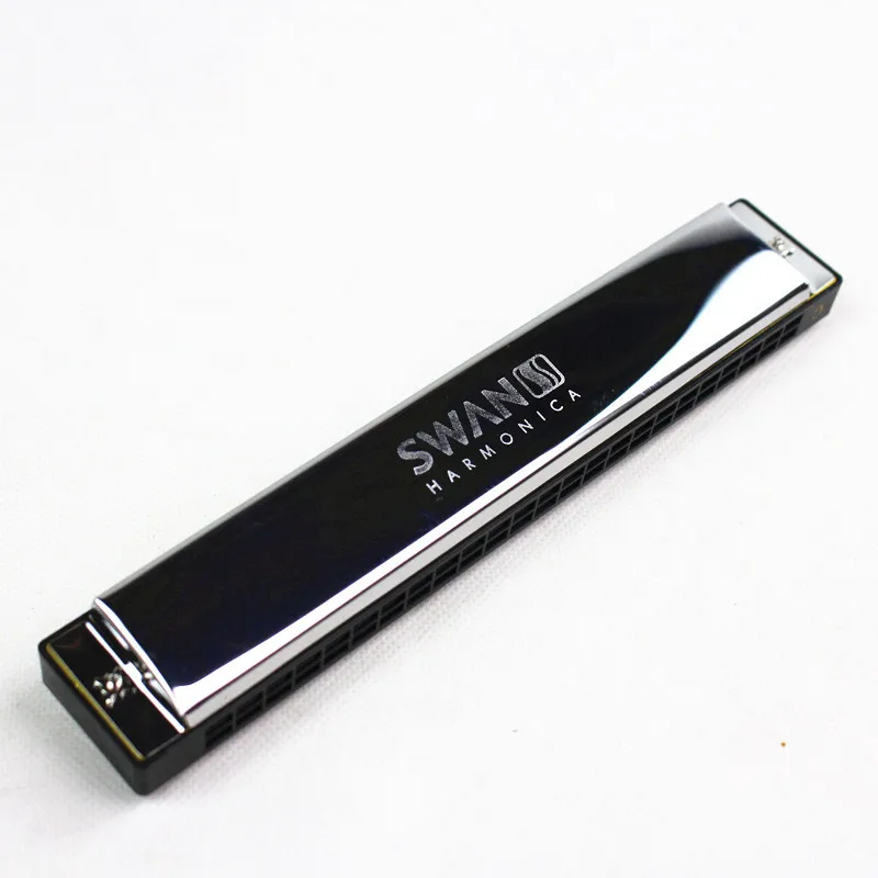 

Swan Harmonica Tremolo C Key 24 Holes Tremolo Harmonica Mouth Organ High Quality Woodwind Musical Instruments