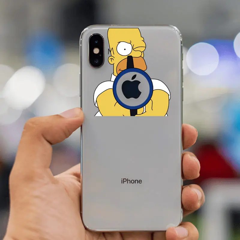 TPU Мягкий чехол из ТПУ с изображением Симпсона для iPhone 11, 11Pro, 5, 5S, SE, 6, XS, Max, 7, 8 Plus, XR, Забавный силиконовый прозрачный высококачественный чехол - Цвет: TPU