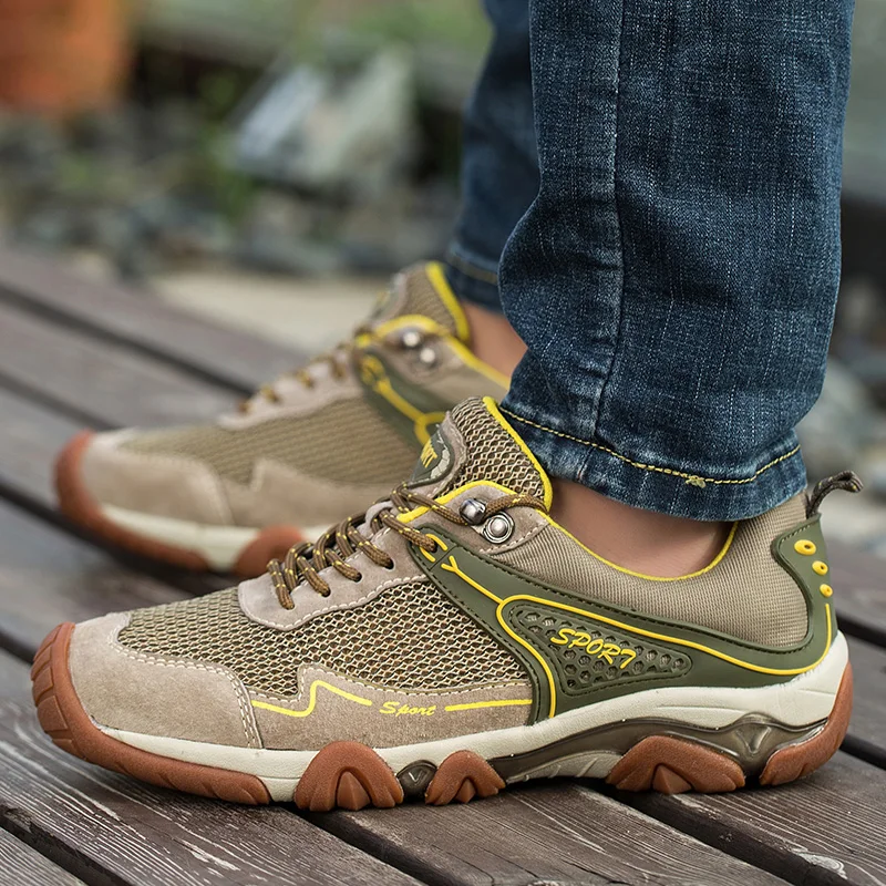 Новая акция мужская обувь весна-лето дышащая сетка повседневная для мужчин