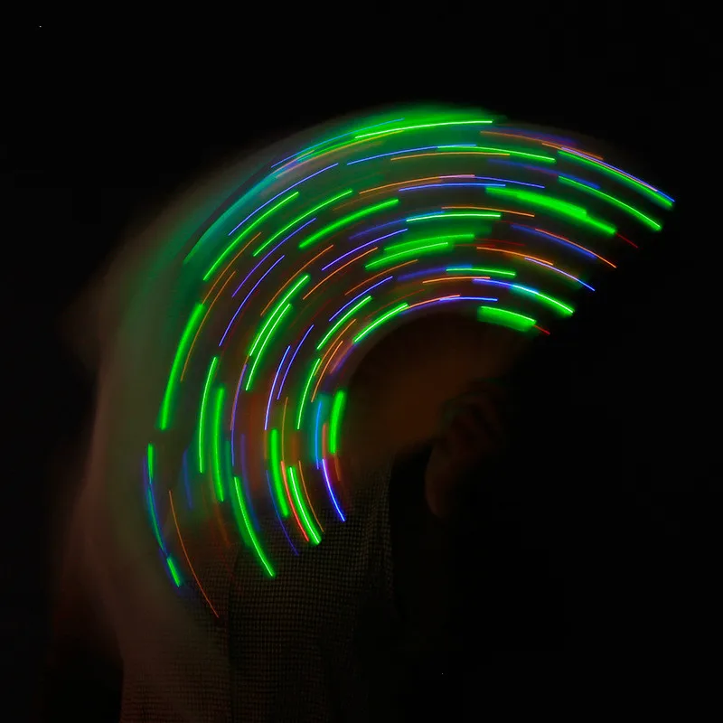 Веер-Фата Ruoru для танца живота шелковая светодиодная фата из 100% шелка белая