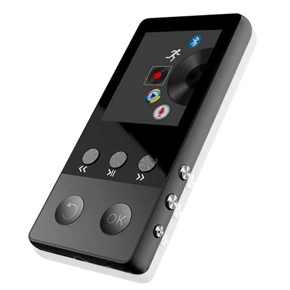 НОВЕЙШИЙ МЕТАЛЛИЧЕСКИЙ MP4 плеер с Bluetooth 8 ГБ 2 0 дюймовый экран 80 часов работы