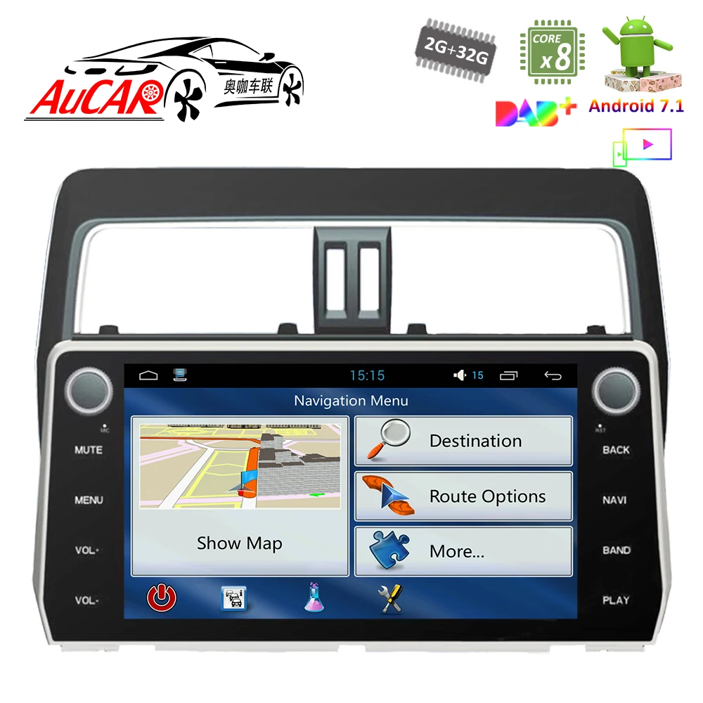 10 1 &quotGPS навигационная система для Toyota Prado 2018 автомобильный dvd плеер на основе Android