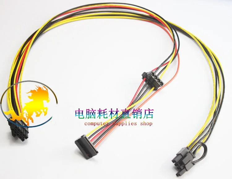 Материнская плата 10Pin 10P к PCI E 8Pin (6 + 2 Pin) SATA 4Pin IDE Molex адаптер Кабель питания Шнур для