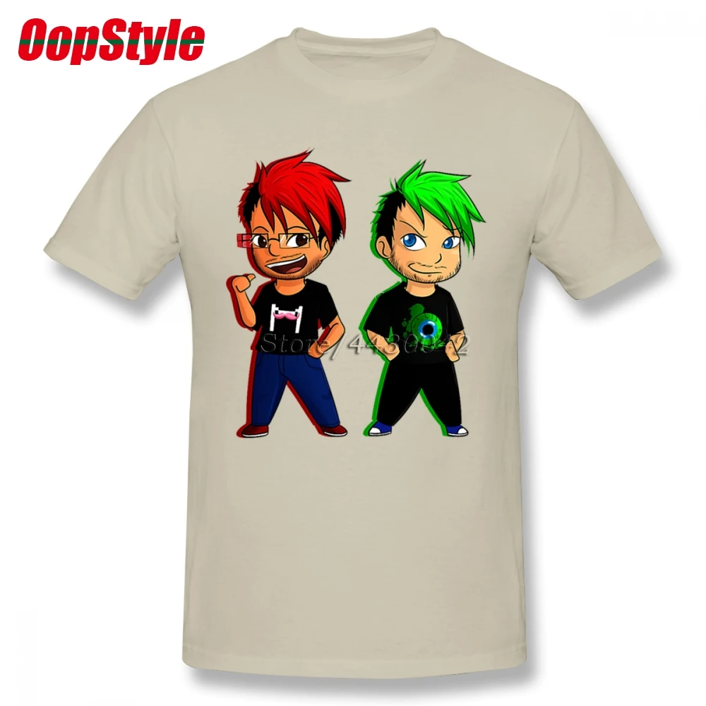 Подростковая футболка Markiplier и jacksepticaye Мужская Прямая поставка летняя хлопковая с