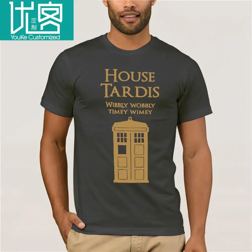 Doctor Who Игра престолов дом ТАРДИС Мужская футболка | одежда