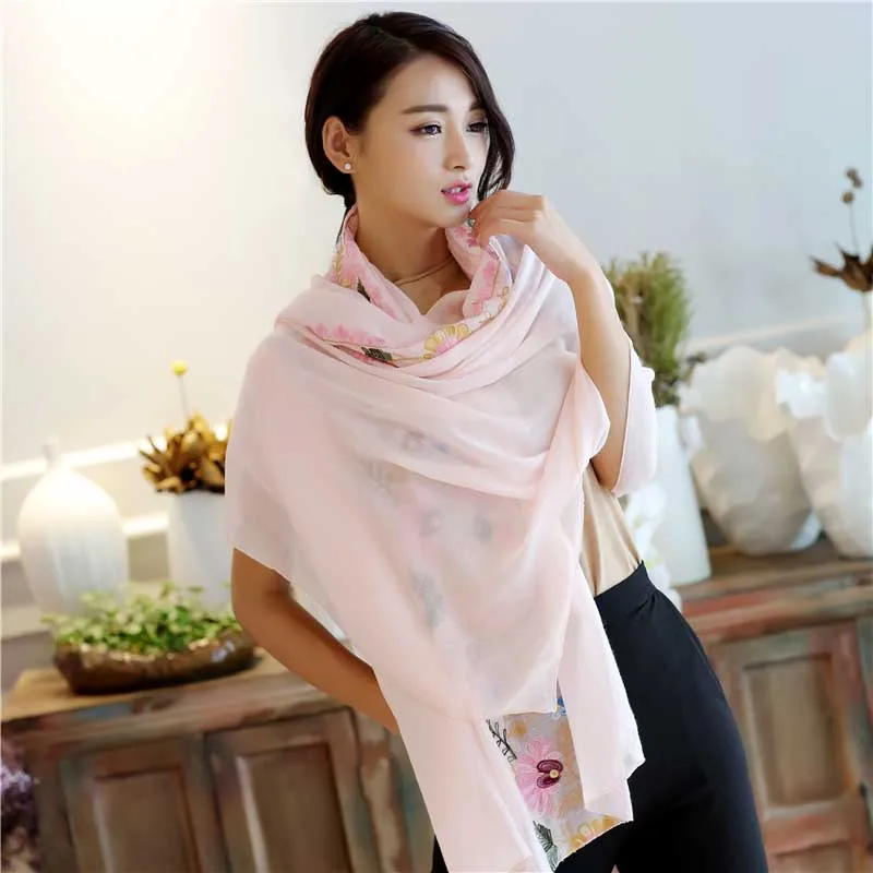 Q Новый Модный богемный женский длинный шарф с принтом обертывание Женская шаль