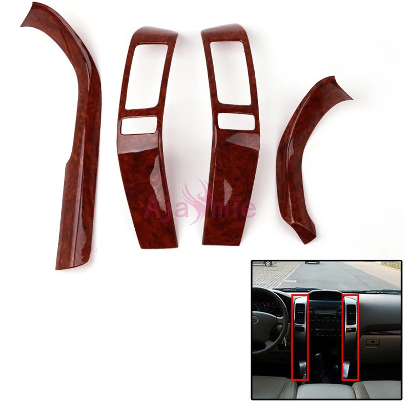 Interior Wooden Color Moulding Trim Panel Cover Car Styling 2003-2009 For Toyota Land Cruiser 120 Prado FJ120 Accessories