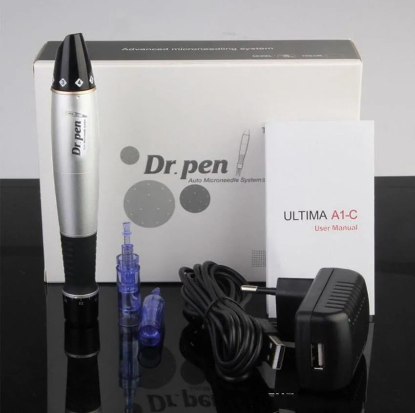 Электрический ролик Derma Dr. Pen A1 C антивозрастной автоматический с 2 иглами