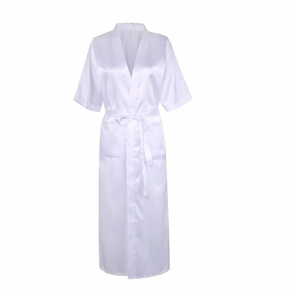 Пикантные Longo шелк vestido Babydoll Pijamas intima, Senhoras de primavera das Mulheres de noite кимоно Vestido банный Халат подходящий для детей обоих полов, roupao