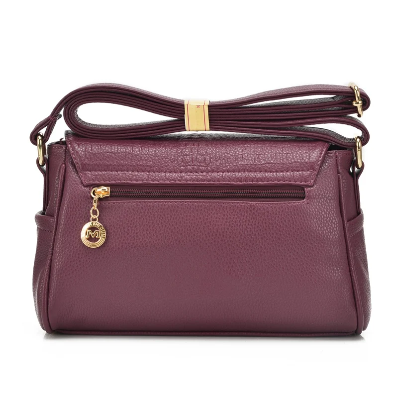 Высококачественная Женская сумочка из мягкой кожи сумки-мессенджеры маленькая