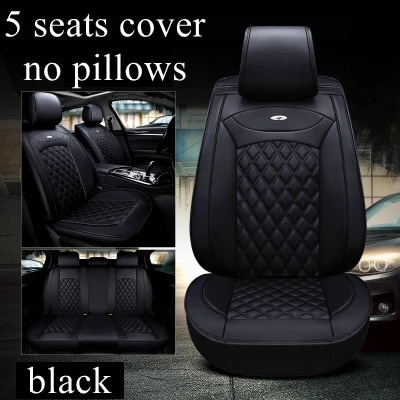 black standard 5 машинные места сиденья подходит для Хендай i10/HB20/i20/ix20/Genesis G80, G90/TUCSON/IX35/Новые сантафе/величие/Rohens/VERACR/матрица - Название цвета: black standard
