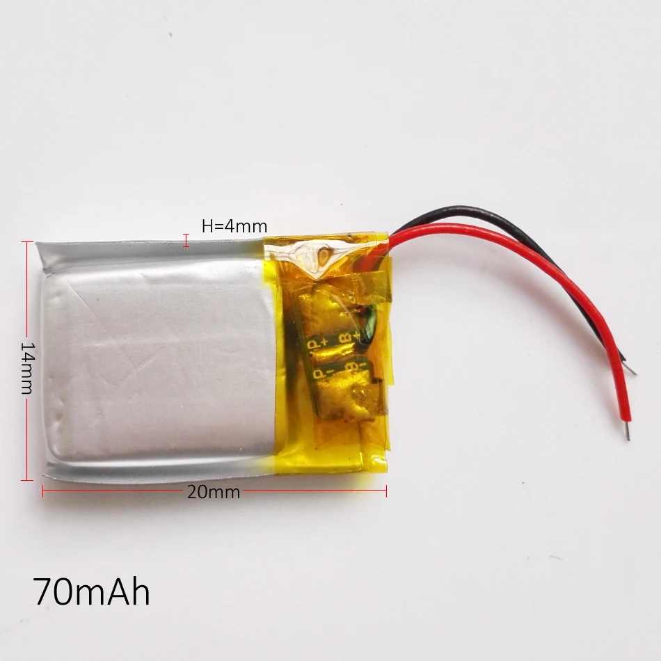 5 шт. 70 мАч литий полимерная LiPo аккумуляторная батарея 401420 ионные ячейки для Mp3 Mp4