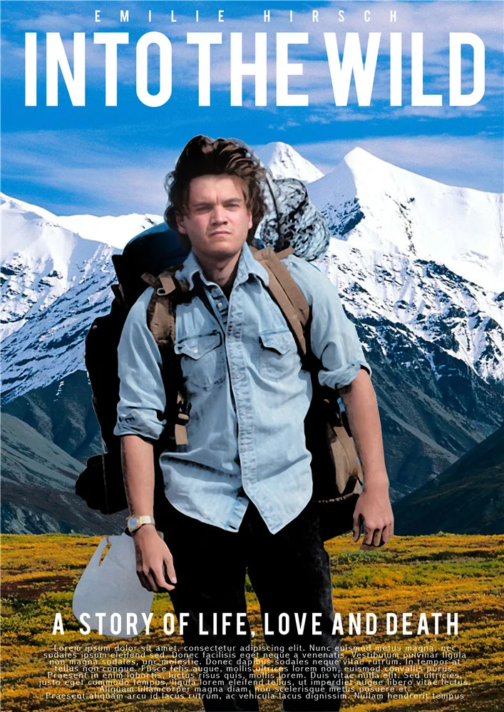 Into The Wild постеры кино-стикеры Настенные с белым покрытием бумажные принты для украшения дома гостиная спальня бар Домашний арт бренд