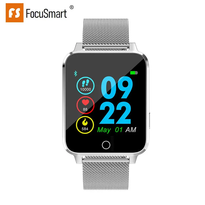 FocuSmart X9 умный фитнес браслет цветной экран водонепроницаемый пульсометр умные