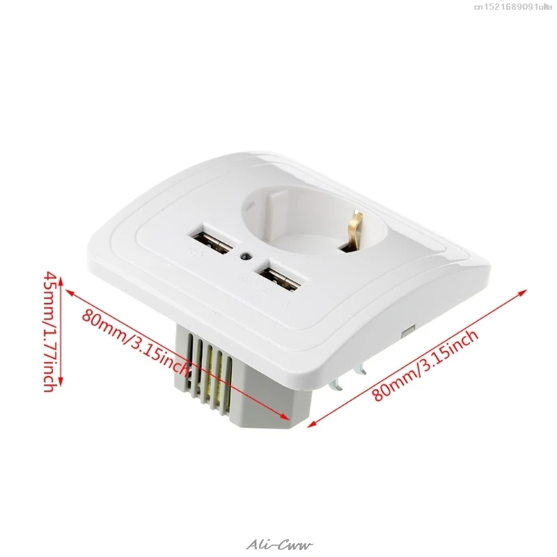 Розетка электрическая с двумя USB-портами 5 В 2 А | Обустройство дома