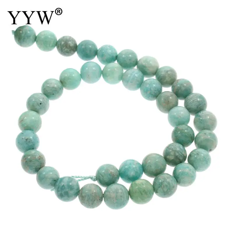 

Natural Amazonite Stone Beads Round Grade AAA 8mm 10mm 12mm Approx 1mm Sold Per Approx 15.5 Inch Strand