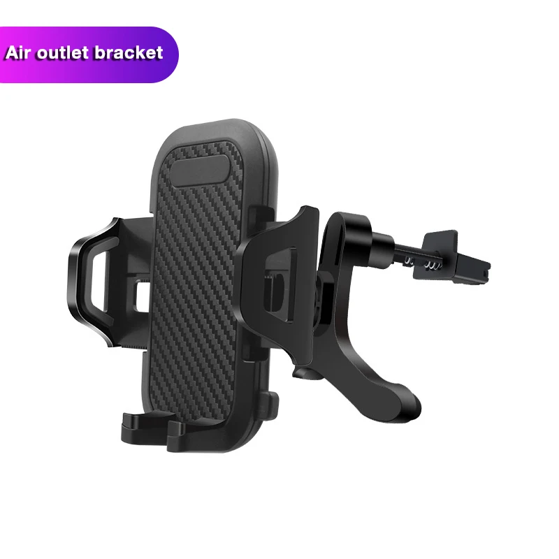 Air Outlet Holder Портативный Вентиляционный Выход В Универсальный автомобильный держатель навигация Телескопическая Подставка на присоске крепление паста настольная подставка для мобильного телефона - Цвет: Air Outlet Holder