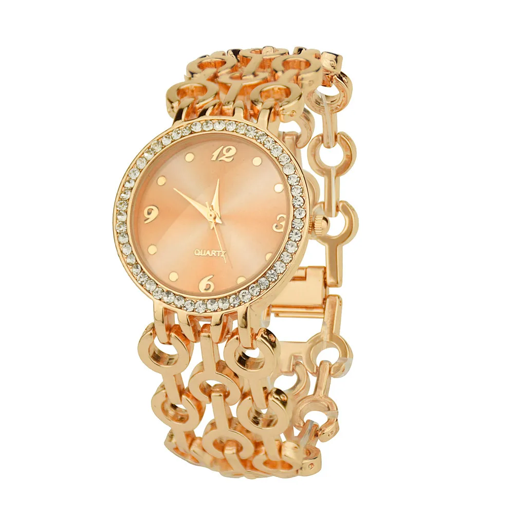 Women Round Full Diamond Bracelet Watch relogio feminino Features Stainless Steel band Fashion Ladies Watches Exquisite clockB30 | Наручные