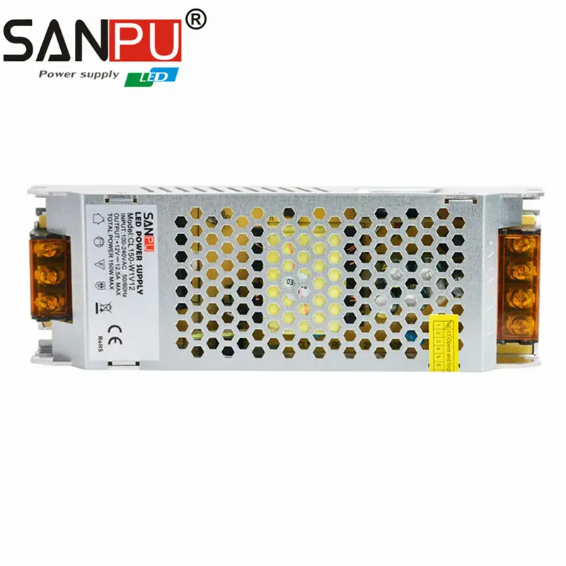 Фото 12V 12.5A источник питания sanpu LED дисплей платы 2017 новое поступление CE RoHS 150W 12V 12.5A источник питания sanpu LED дисплей платы 2017 новое поступление CE RoHS 150W