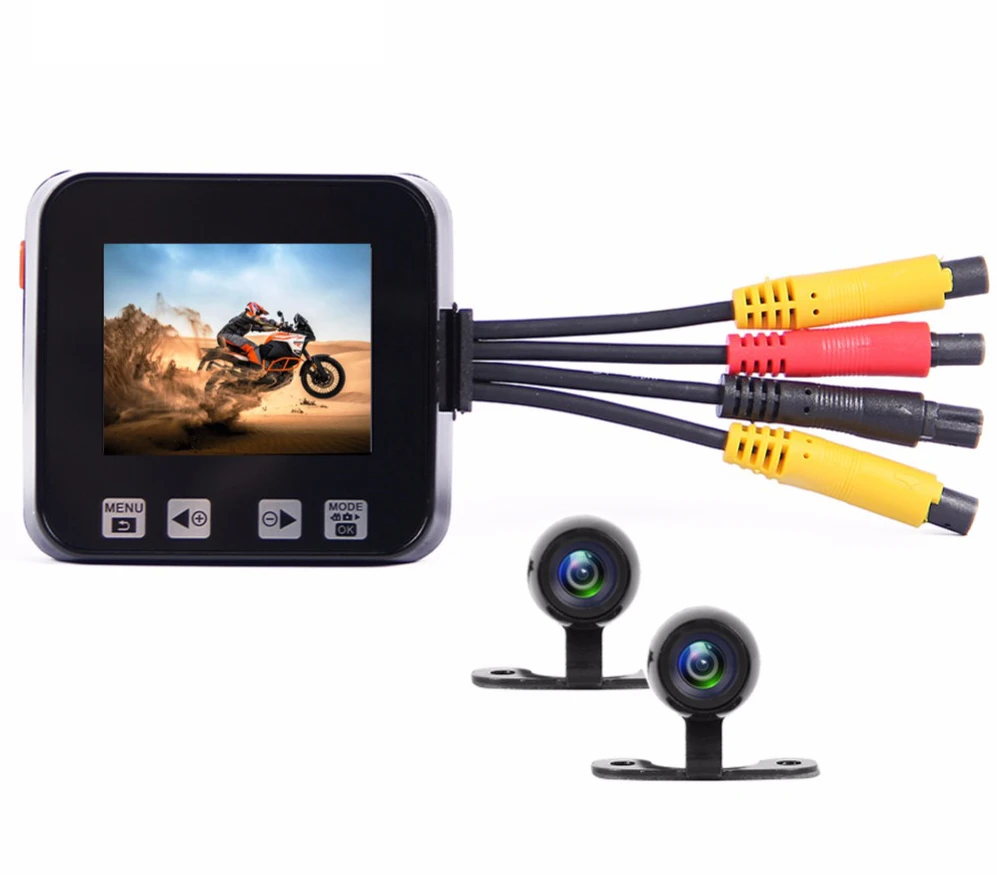 C6 Двойной объектив gps Ночное видение мотоцикл Спорт Камера DVR Системы спереди +