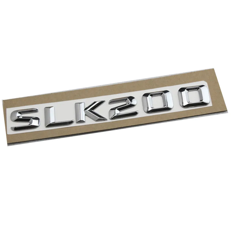 Новая Серебристая Задняя эмблема для багажника хромированные буквы SLK 200 280 Mercedes