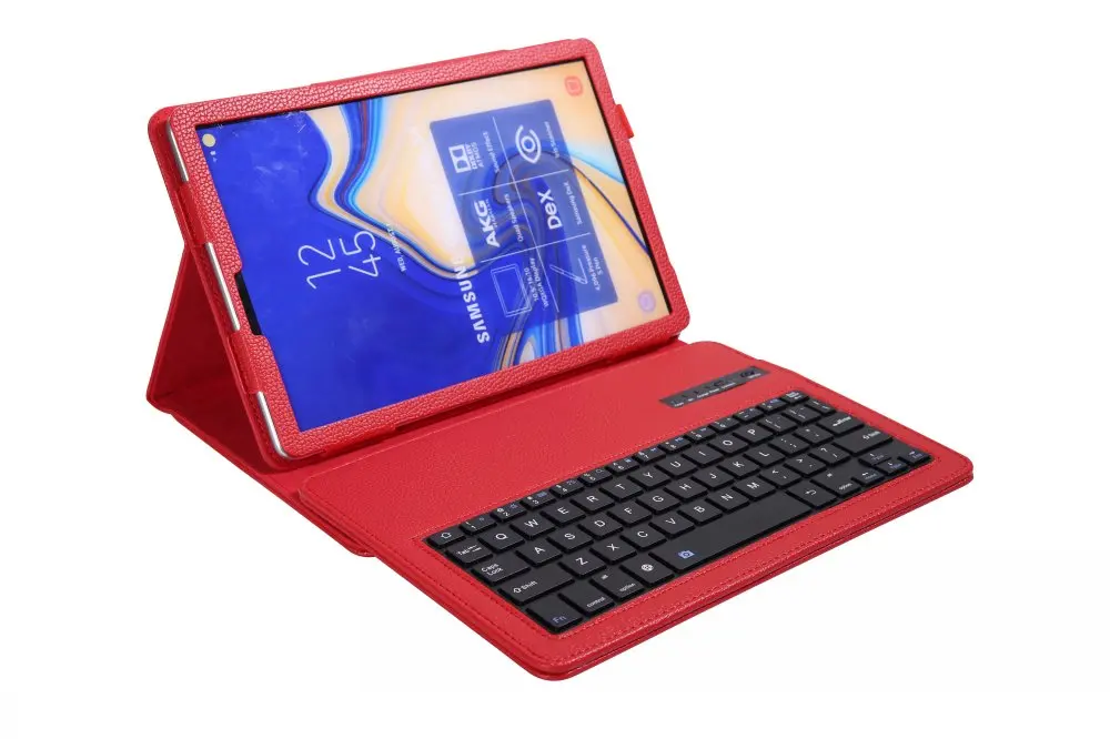 Кожаный чехол Премиум для Samsung Galaxy Tab S4 10,5 T830 T835 SM-T830 SM-T835 покрытия принципиально Капа с Съемная клавиатура Bluetooth