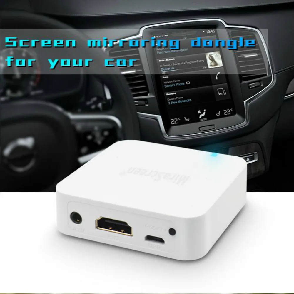 Новинка X7 автомобильный беспроводной Wi Fi зеркальный Соединительный адаптер HDMI
