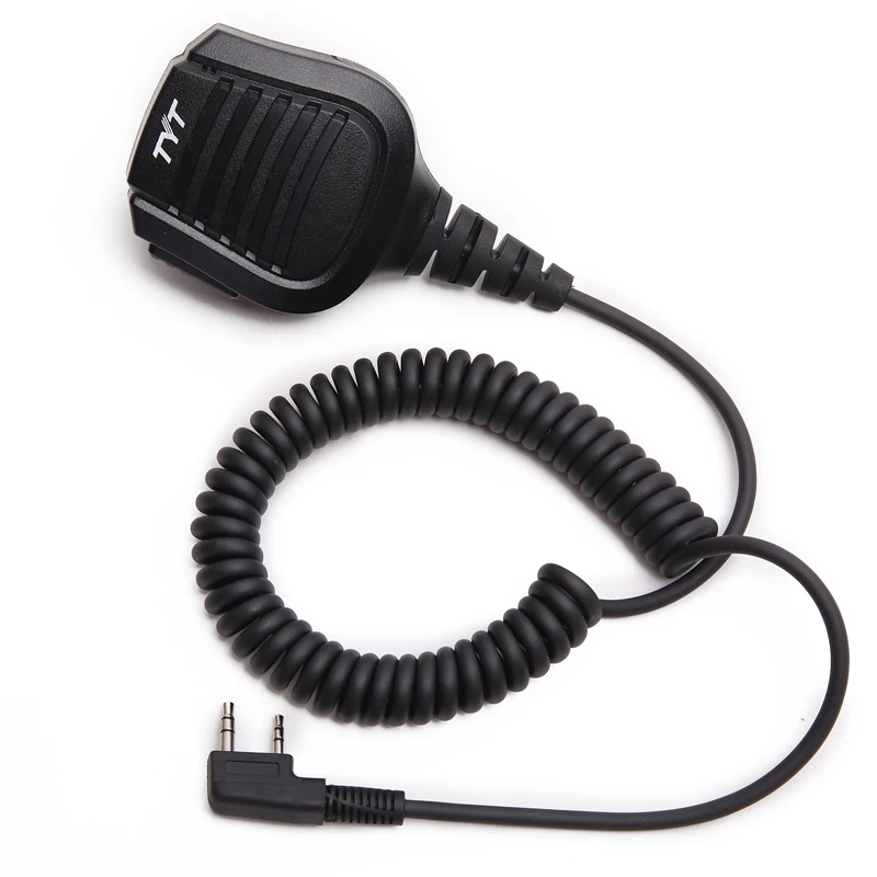 TYT 2 Pin PTT удаленный водонепроницаемый плечевой микрофон для MD 380 390 TH UV8000D/E