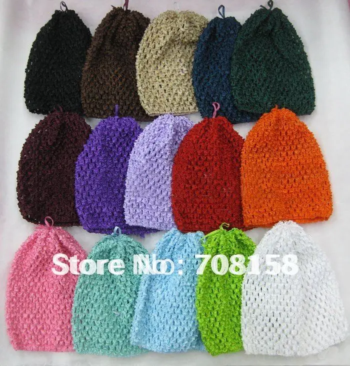 Бесплатная доставка 60 шт. детские вязаные крючком облегающие шапки и с вафельным