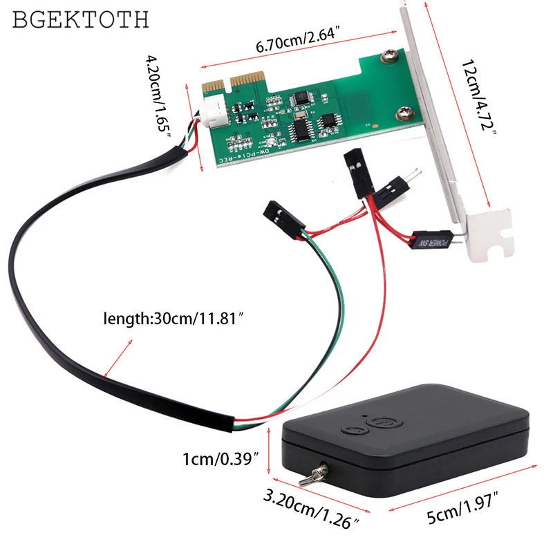 Пульт дистанционного управления BGEKTOTH Mini PCI e для настольного ПК беспроводной